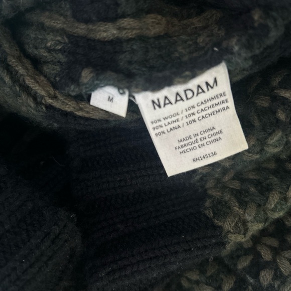 Naadam Merino Cashmere Marled Sweater Medium - Picture 11 of 11